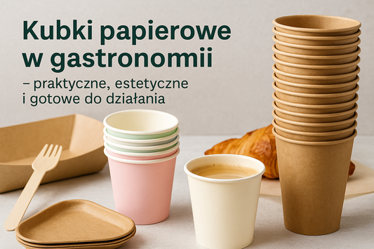 Kubki papierowe w gastronomii - praktyczne, niezawodne, estetyczne i gotowe do działania