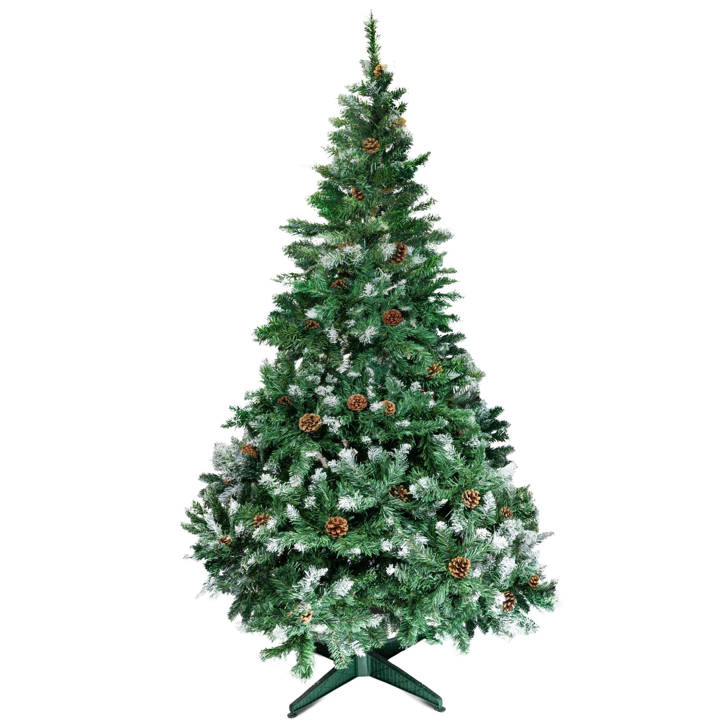 Bardzo duża sztuczna choinka 220cm, bardzo gęsta + szyszki