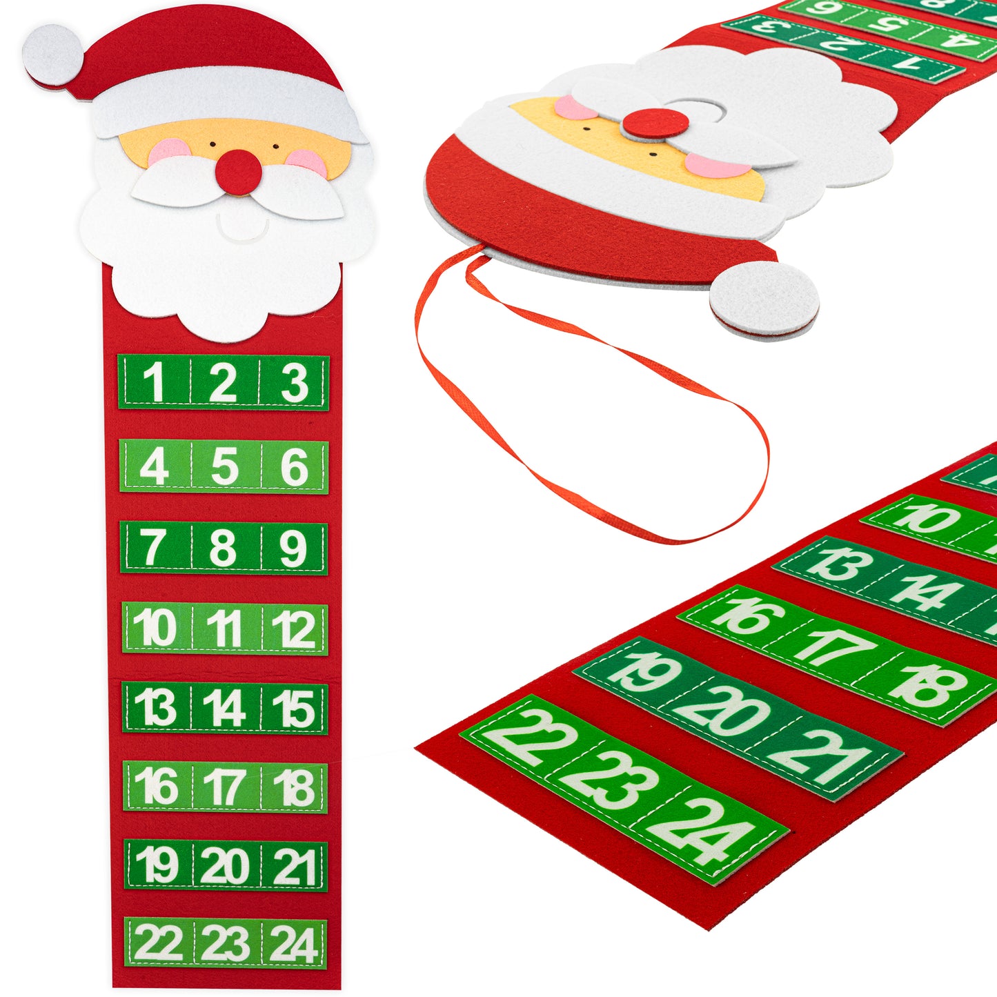 Christmas Advent Calendar with pockets (for hanging)