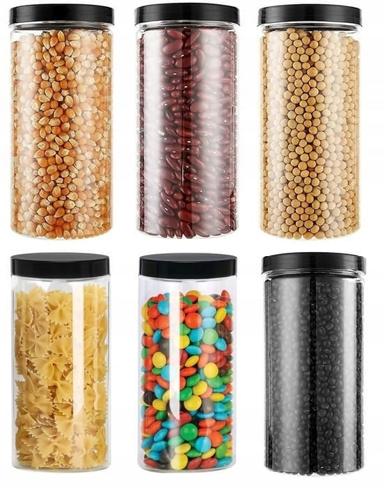 Słoiki pet plastikowe zestaw 6 szt. 1,5l – zestaw DIY z farbami