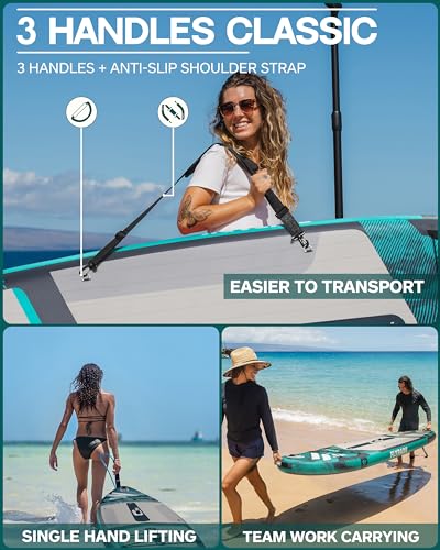 SUP BOARD 335 cm green and black