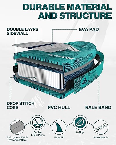 SUP BOARD 335 cm green and black