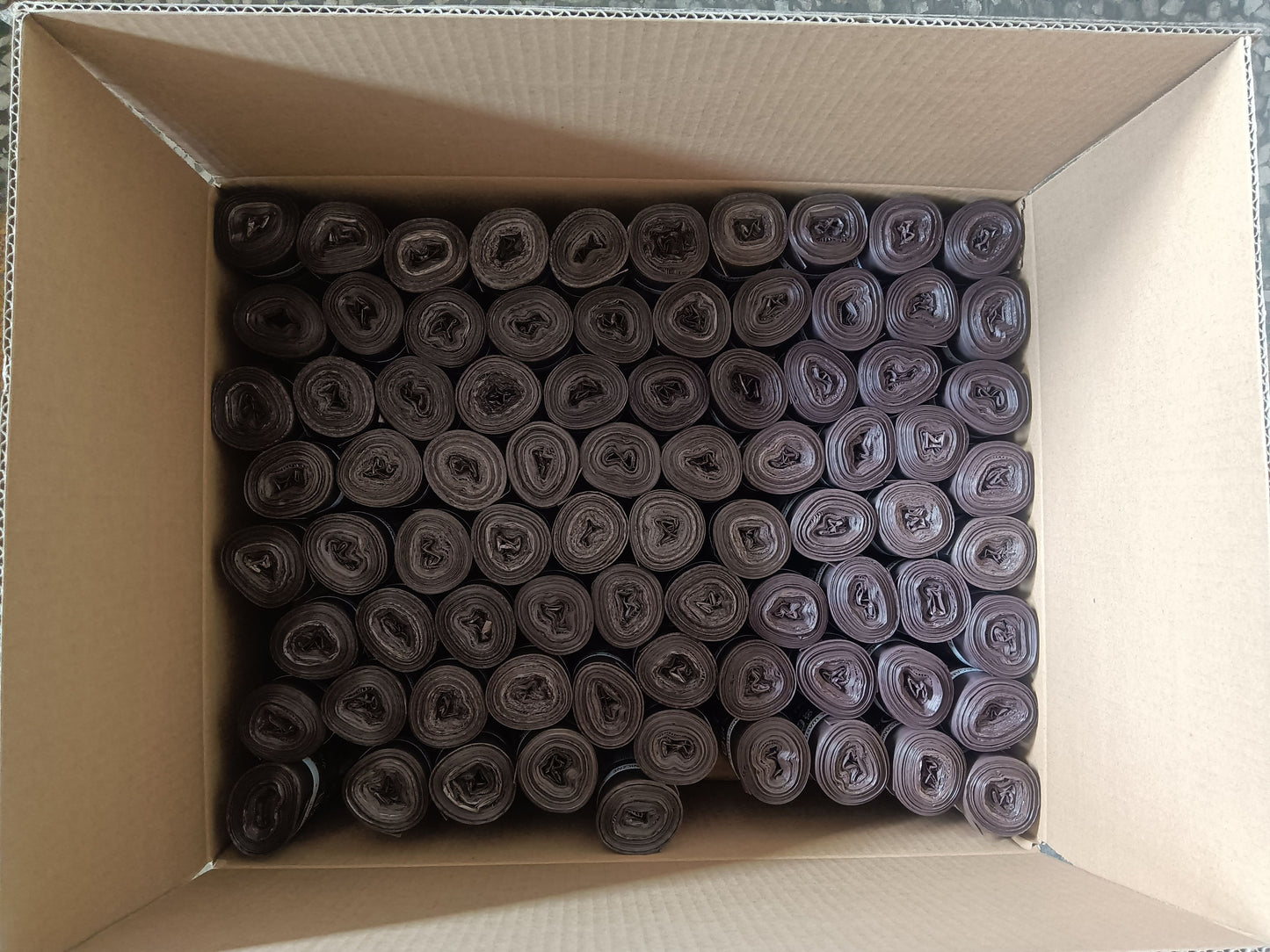Worki na śmieci 60L brązowe ALLBAG