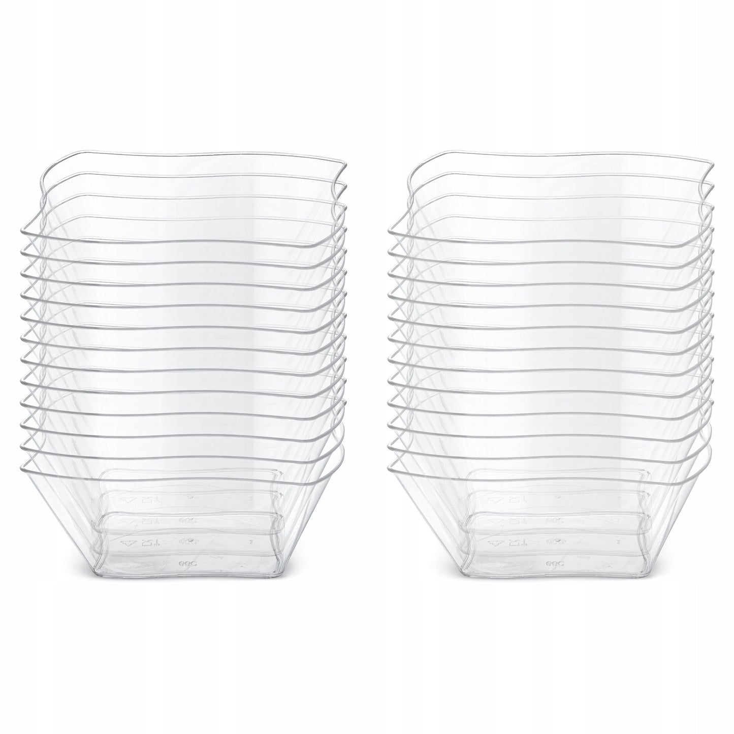 Pucharki wielorazowe WAVE 150ml do deserów 24 szt.