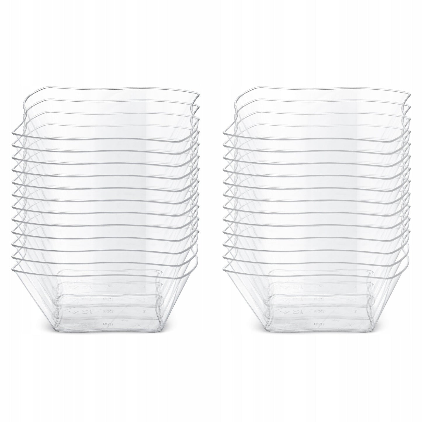 Pucharki wielorazowe WAVE 150ml do deserów 24 szt.