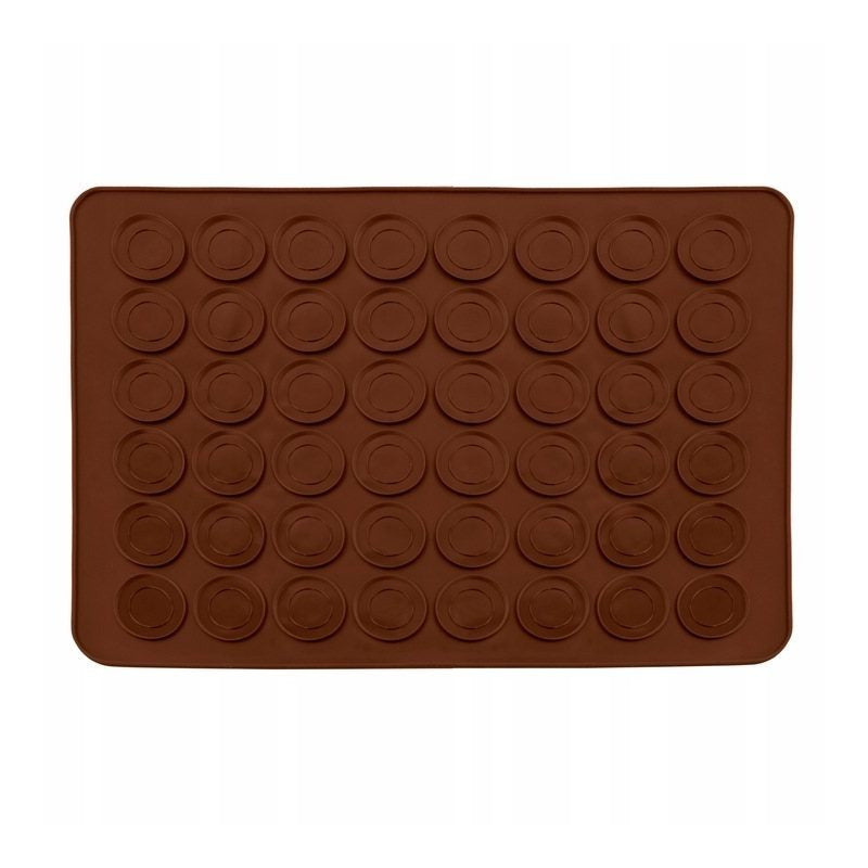 Silicone mat for macarons and cookies - baking tin for 48 pieces