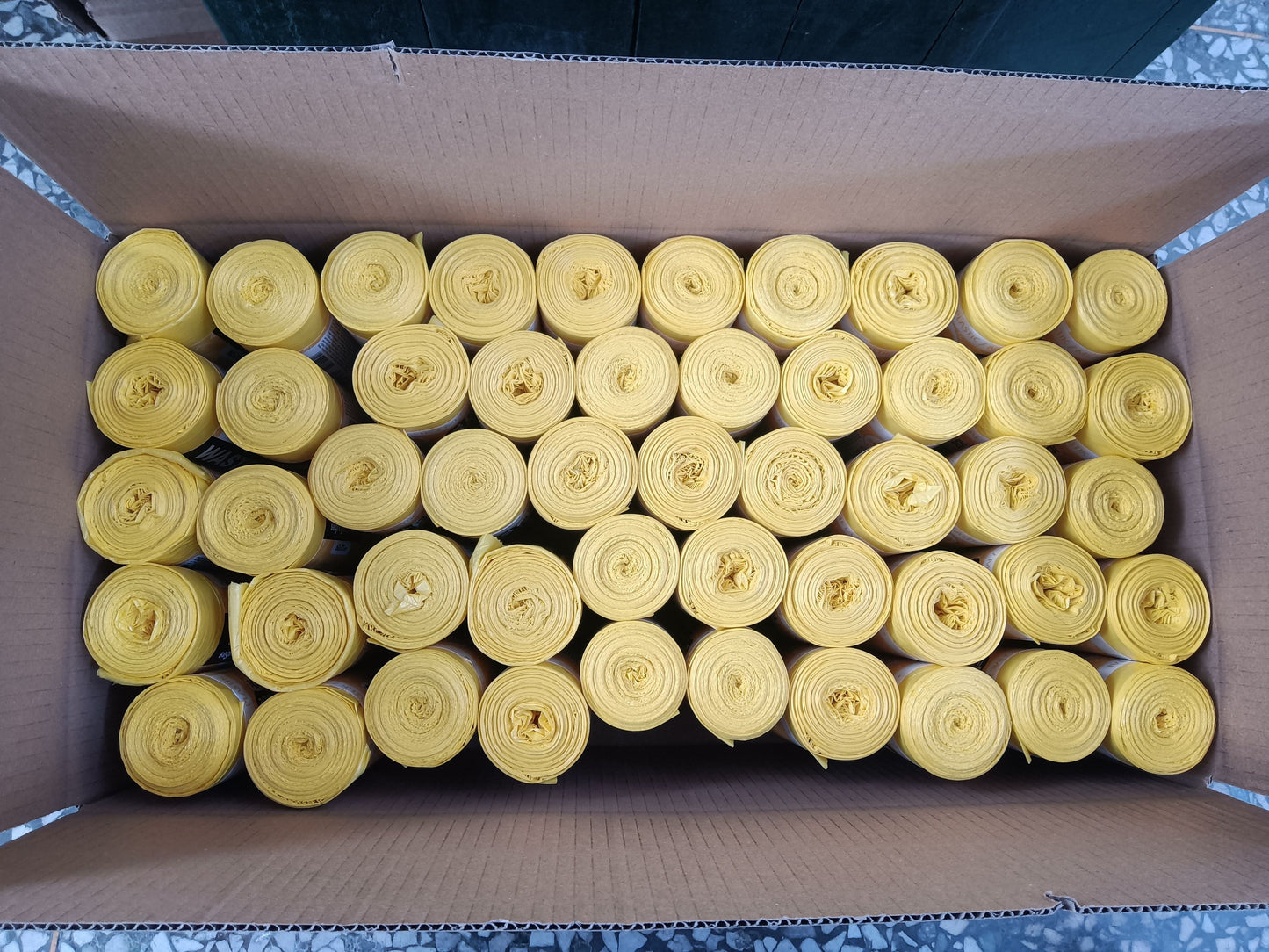ALLBAG 60L yellow garbage bags