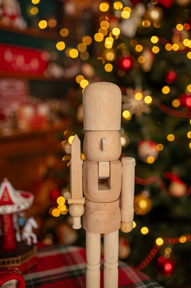 Figurka świąteczna Dziadek do orzechów - ZESTAW 2szt - OZDOBA ŚWIĄTECZNA - do personalizacji