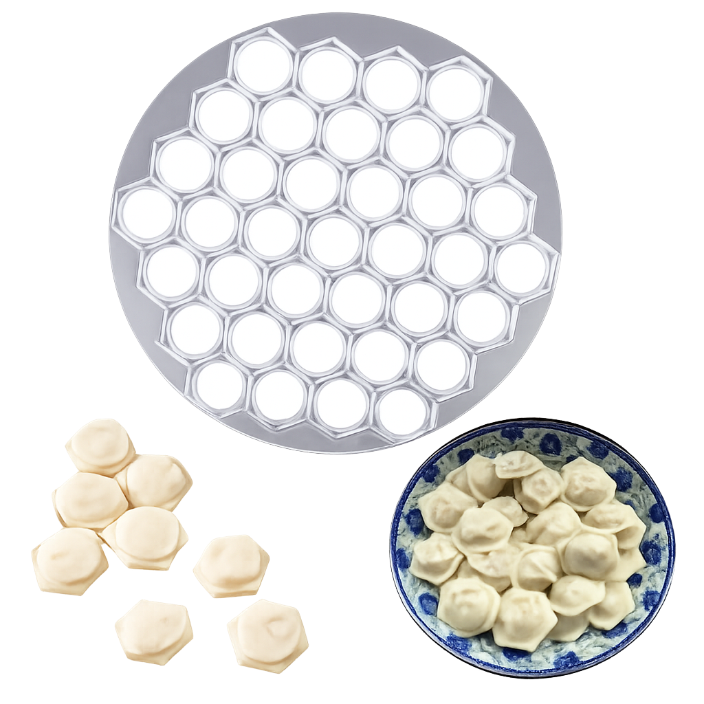 Pierożnica metalowa do robienia pierogów i uszek – FORMA DO WYCINANIA CIASTA