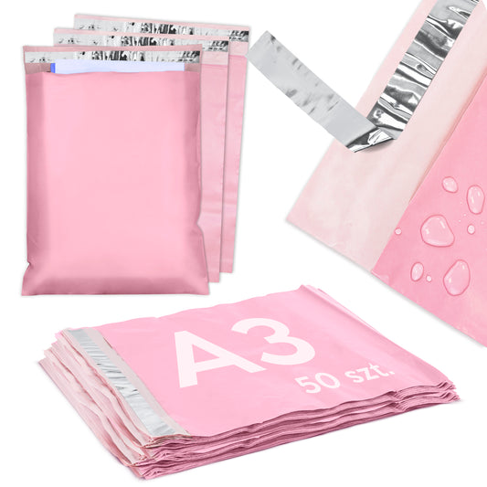 Foliopak A3 310mm x 420mm RÓŻOWY