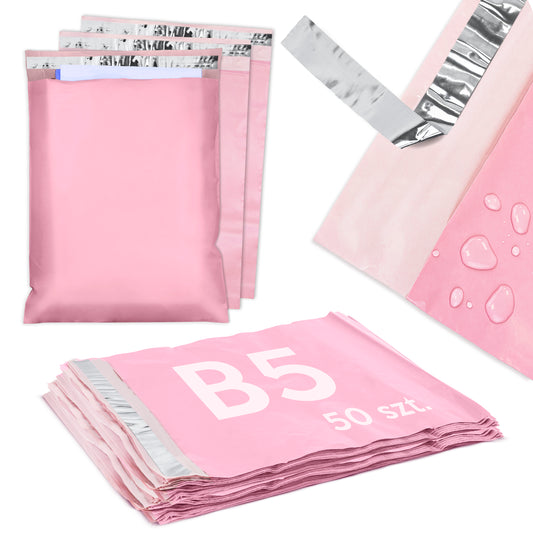Foliopak B5 190mm x 250mm RÓŻOWY