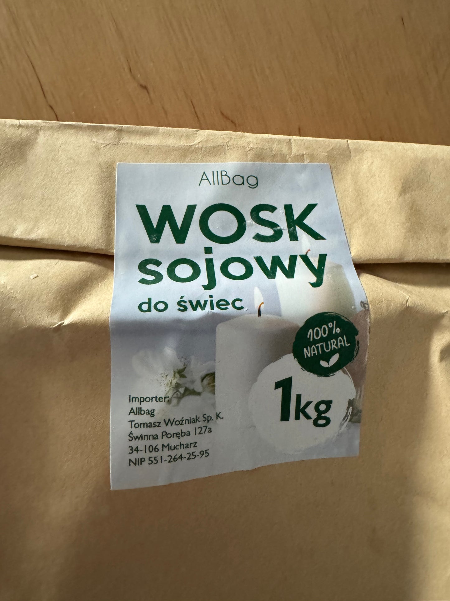 Wosk sojowy 1kg
