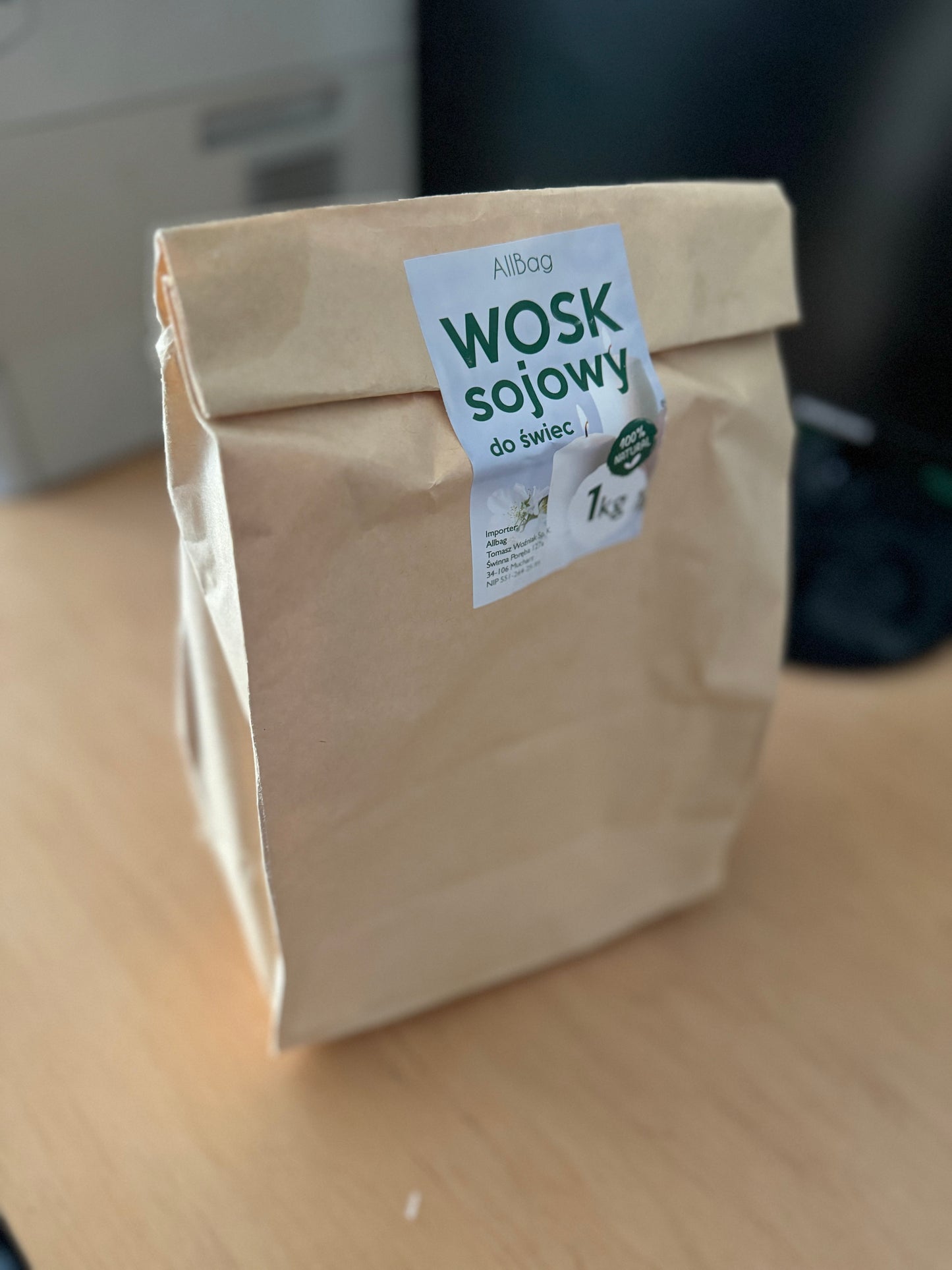 Wosk sojowy 1kg