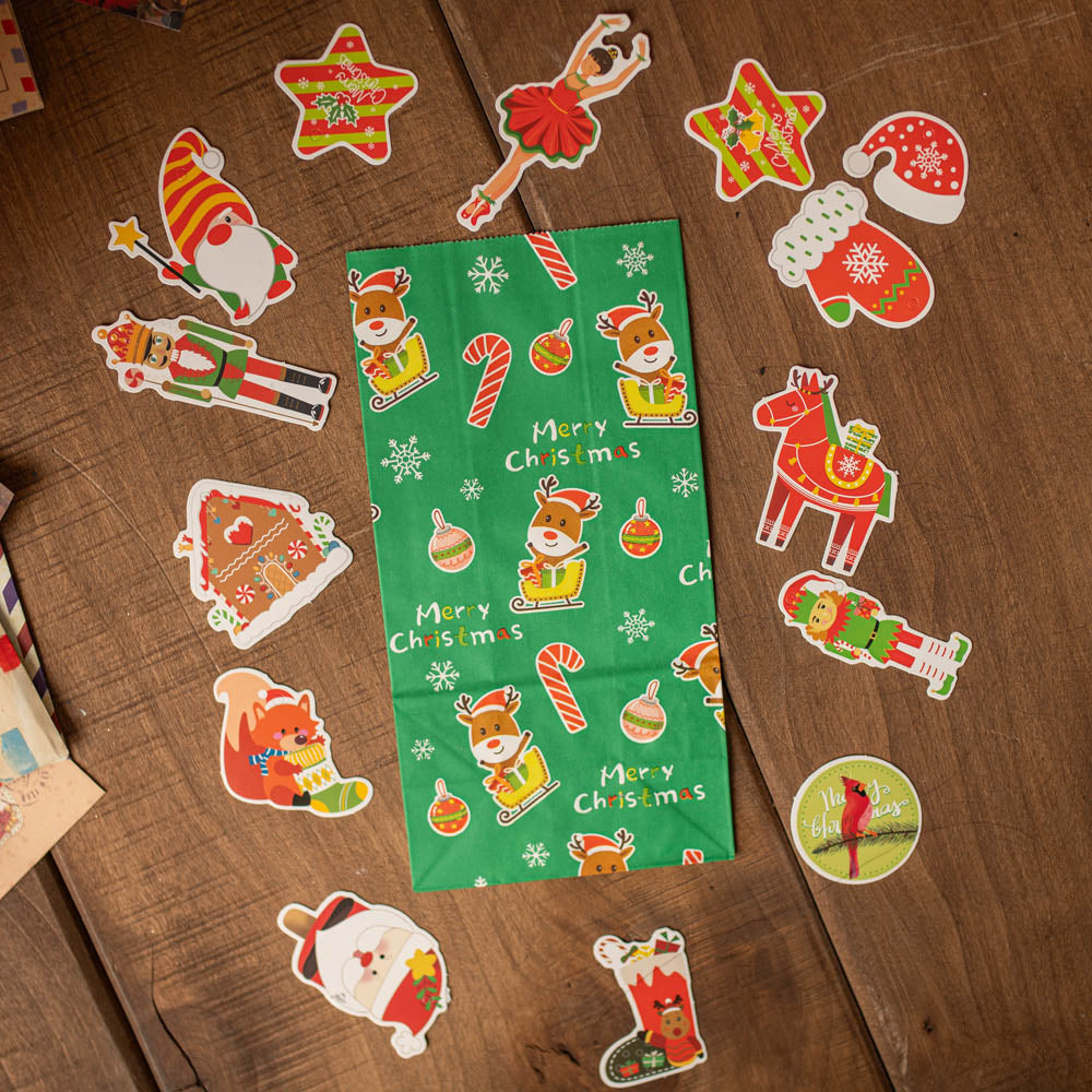 Bożonarodzeniowy kalendarz adwentowy, torebki prezentowe