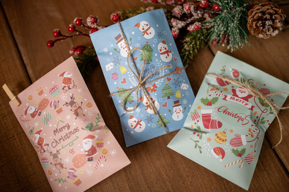 Świąteczny kalendarz adwentowy, torebki prezentowe