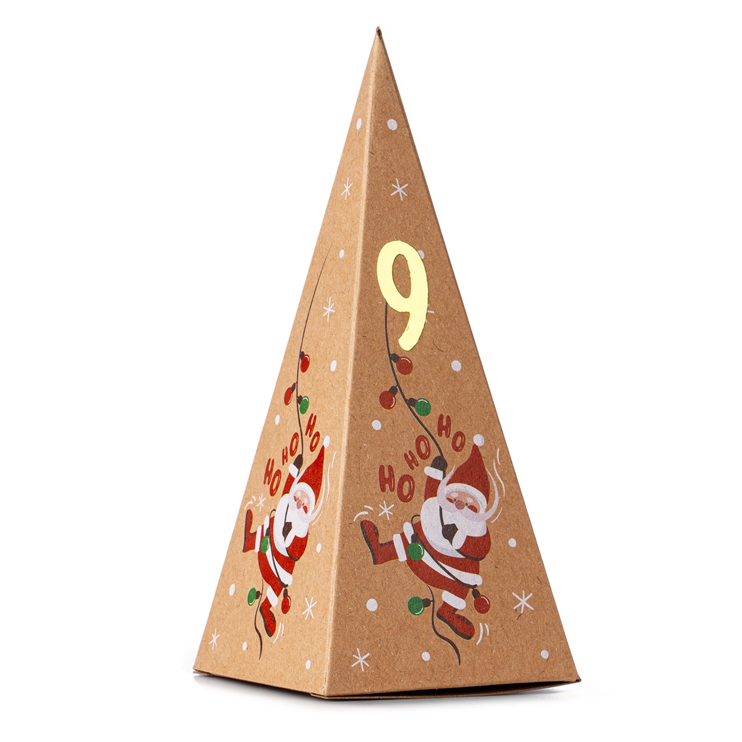 Ecological cardboard "houses" Advent calendar