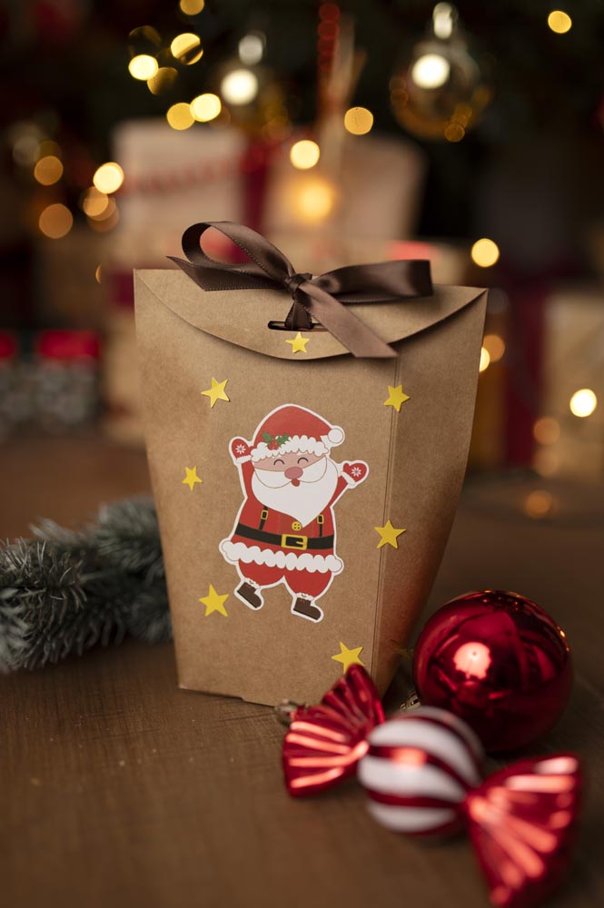 Advent calendar Christmas gift bags 24 pcs