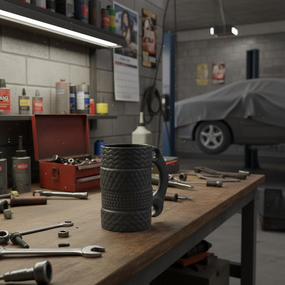 A mug for a car mechanic or automotive enthusiast