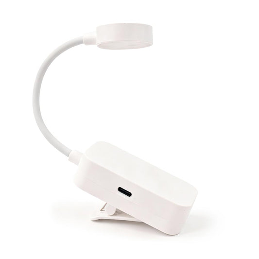 Bezprzewodowa lampka z klipsem do czytania książek - LED - 3 BARWY