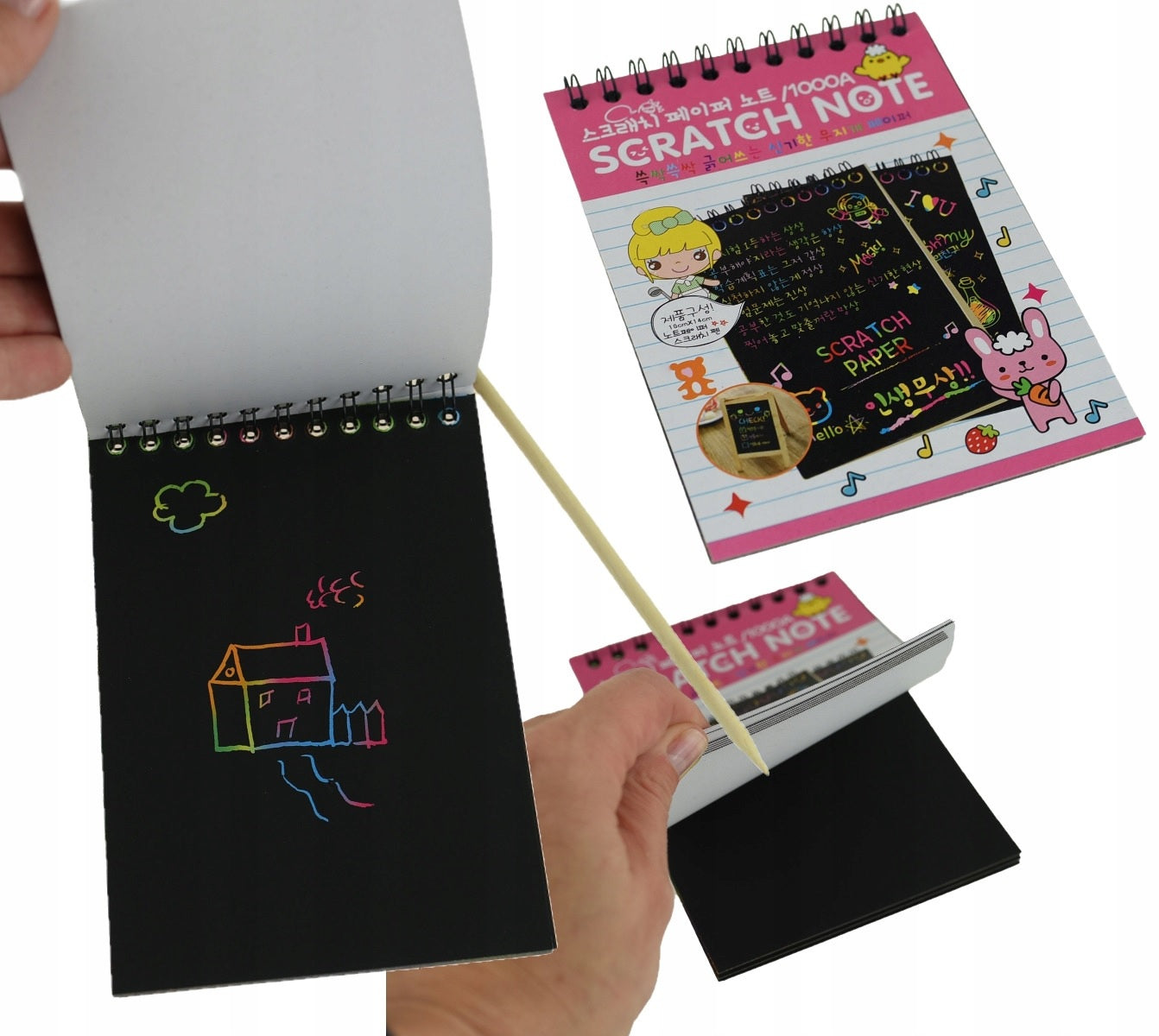Scratch-off coloring book