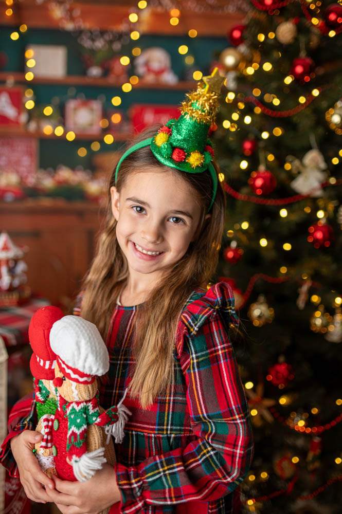 Świąteczna opaska na głowę, ozdoba Świąteczna - OPASKA CHOINKA Z GWIAZDKĄ
