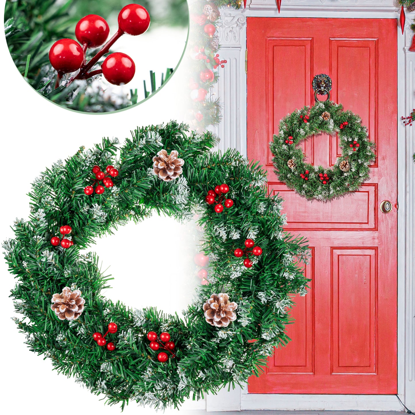Christmas wreath - decoration for a door or table