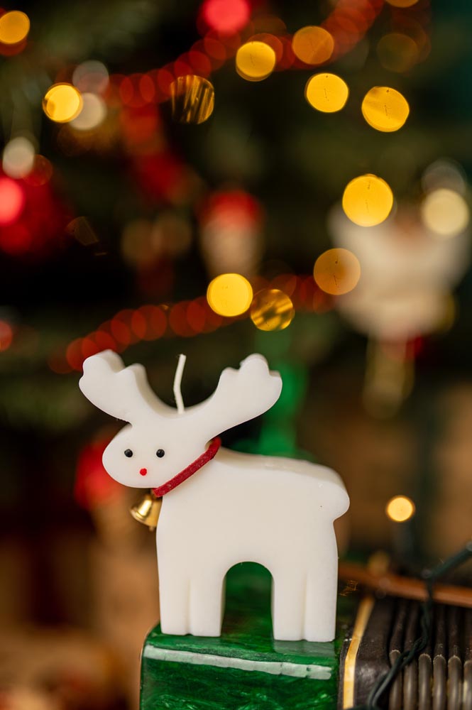 Traditional soy candle - REINDEER - gift candle, DECORATIVE CANDLE