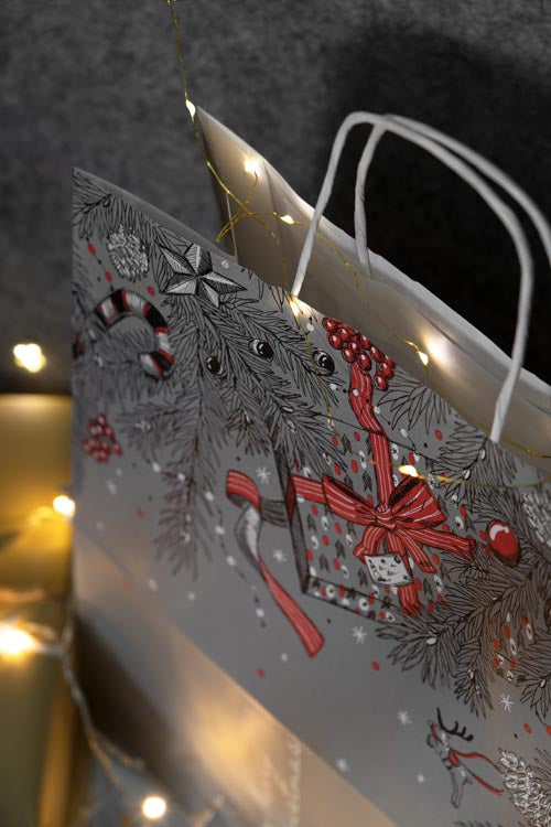 Świąteczna torba papierowa - seria "Christmas"
