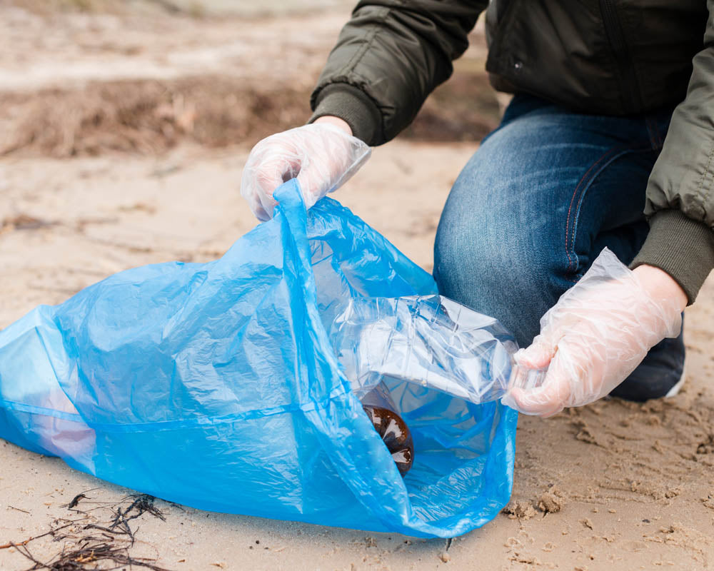 Worki na śmieci 35L niebieskie ALLBAG