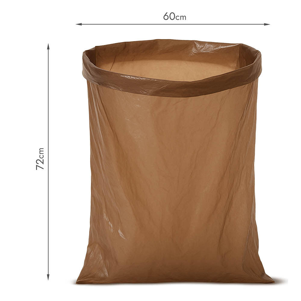 Worki na śmieci 60L brązowe ALLBAG