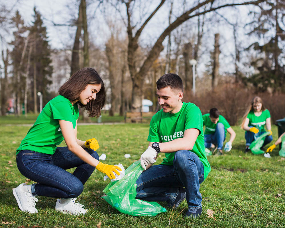 Worki na śmieci 35L zielone ALLBAG