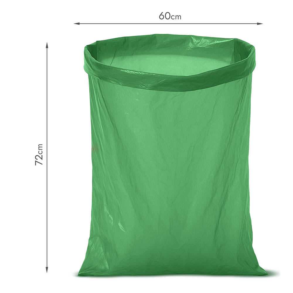 Worki na śmieci 60L zielone ALLBAG