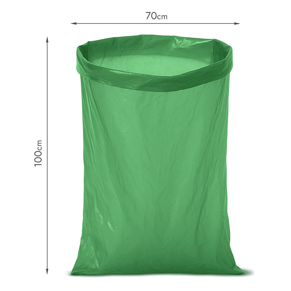 Worki na śmieci 120L zielone ALLBAG