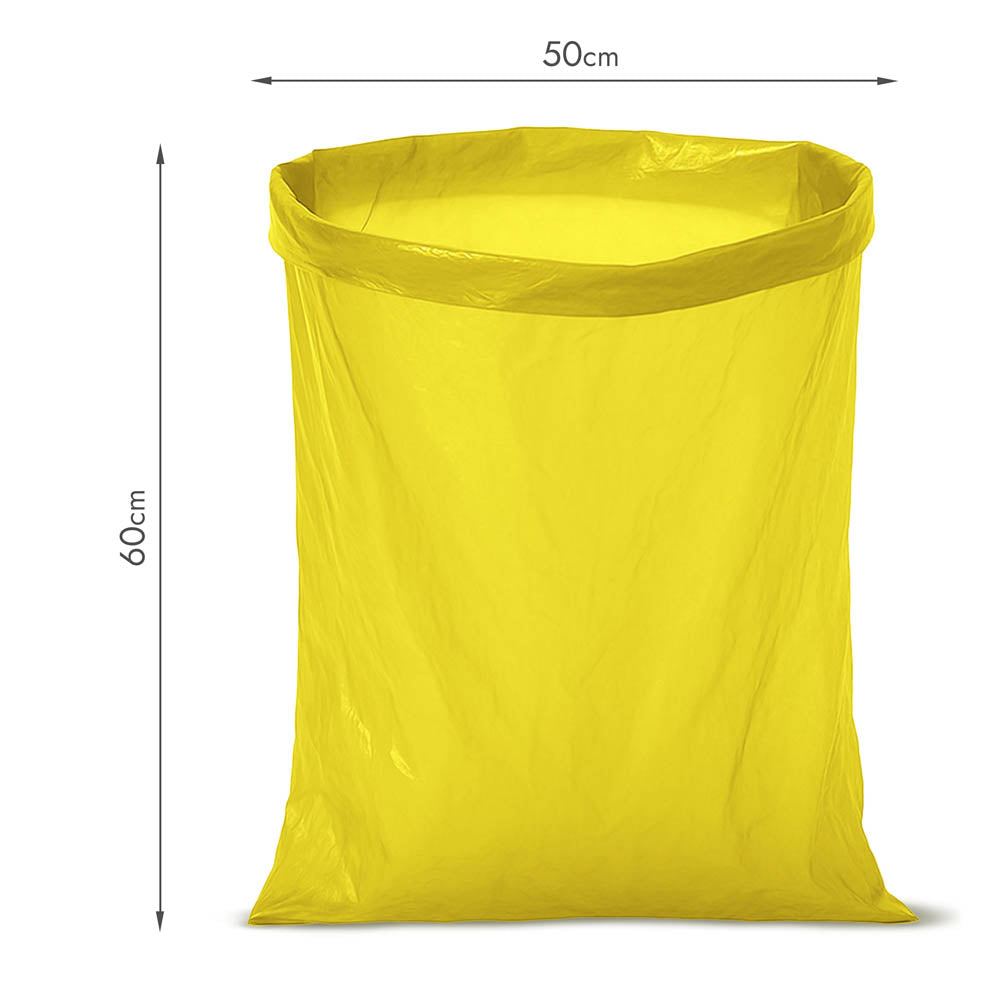 Worki na śmieci 35L żółte ALLBAG