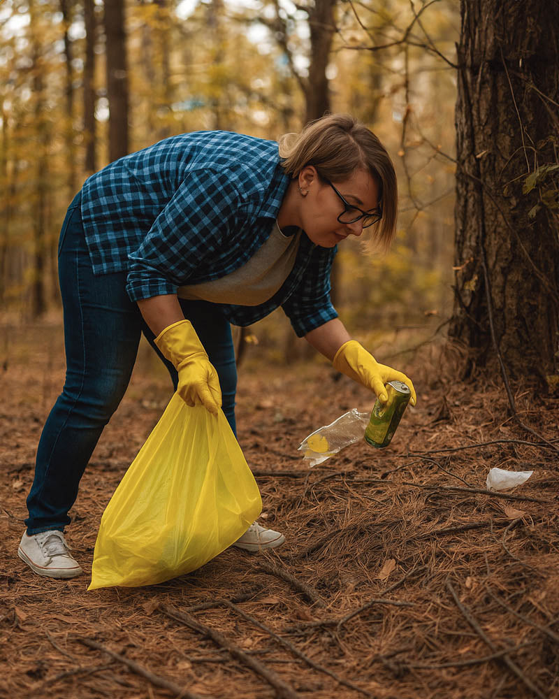 ALLBAG 35L yellow garbage bags