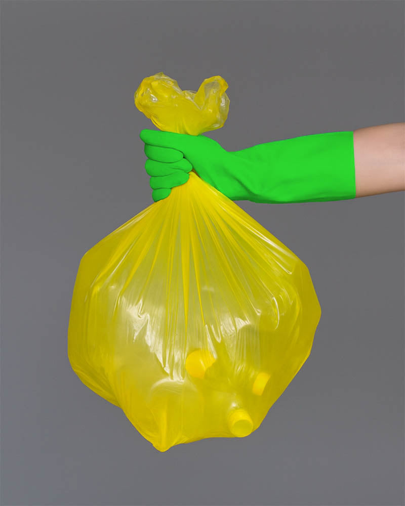Worki na śmieci 35L żółte ALLBAG