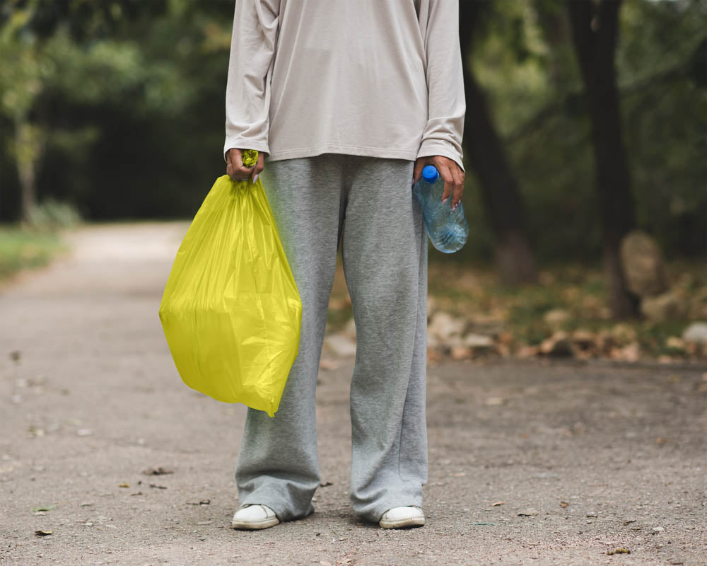 Worki na śmieci 60L żółte ALLBAG