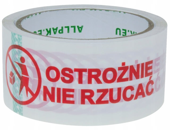 Adhesive PACKING tape "CAUTION DO NOT THROW"