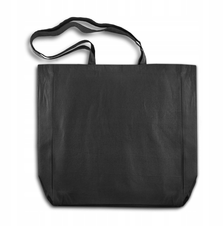 Cotton bag VERY CAPACITY 38cmx8cmx8cmx42cm BLACK 220g ECO