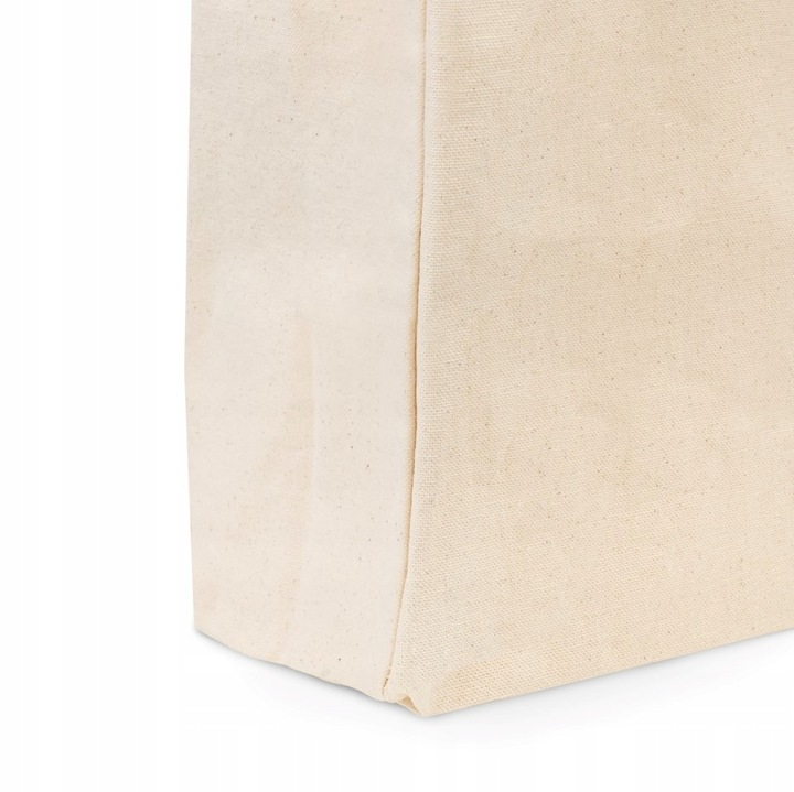 Torba bawełniana na zakupy BARDZO DUŻA I POJEMNA 45x12x35cm ECRU 280g ECO
