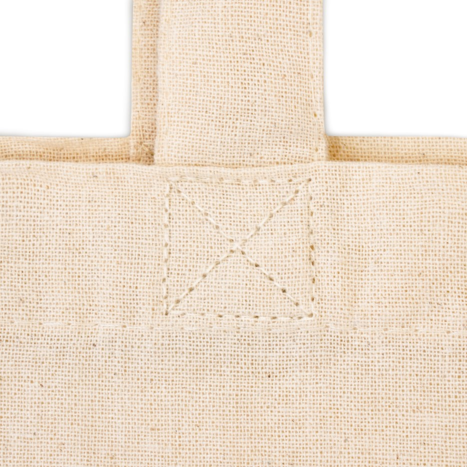 Torba bawełniana BARDZO POJEMNA z dnem 45cm x 12cm x12cm x35cm ECRU 220g ECO