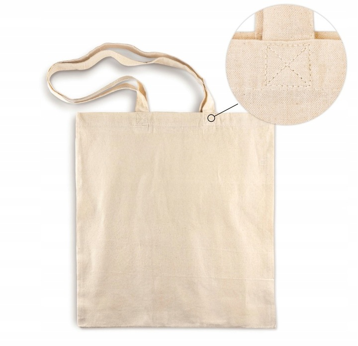 Torba bawełniana na zakupy 380 x 420 mm ECRU