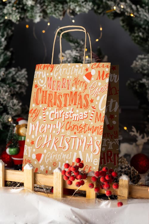 Christmas paper bag - "Christmas" series