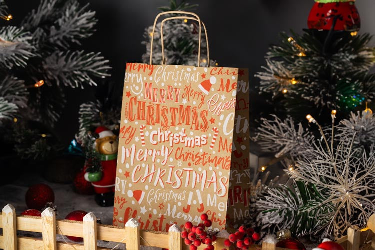 Christmas paper bag - "Christmas" series