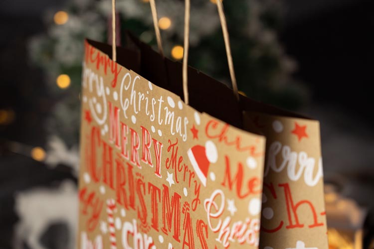 Christmas paper bag - "Christmas" series