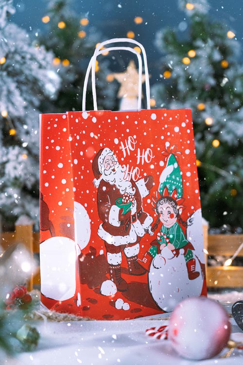 Christmas paper bag - "Christmas" series