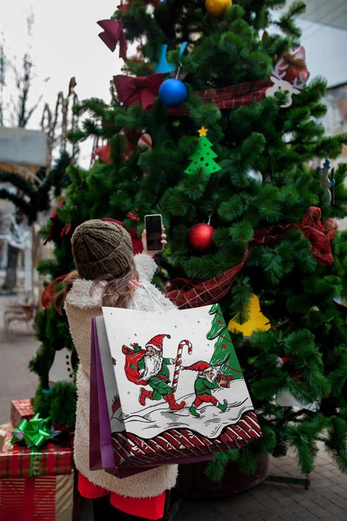 Świąteczna torba papierowa - seria "Christmas"