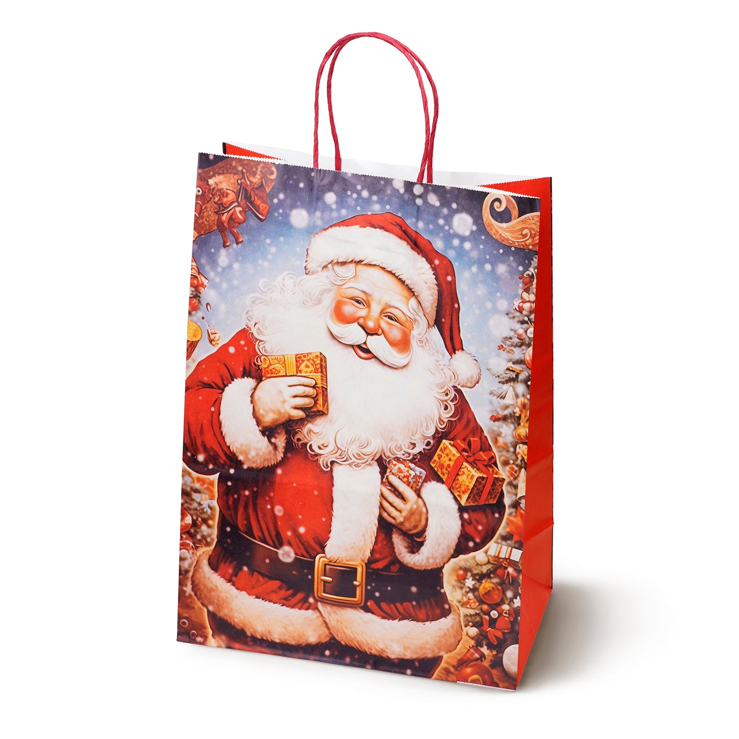 Christmas Paper Gift Bags - 330x260x112mm - SET #16 - LARGE SIZE