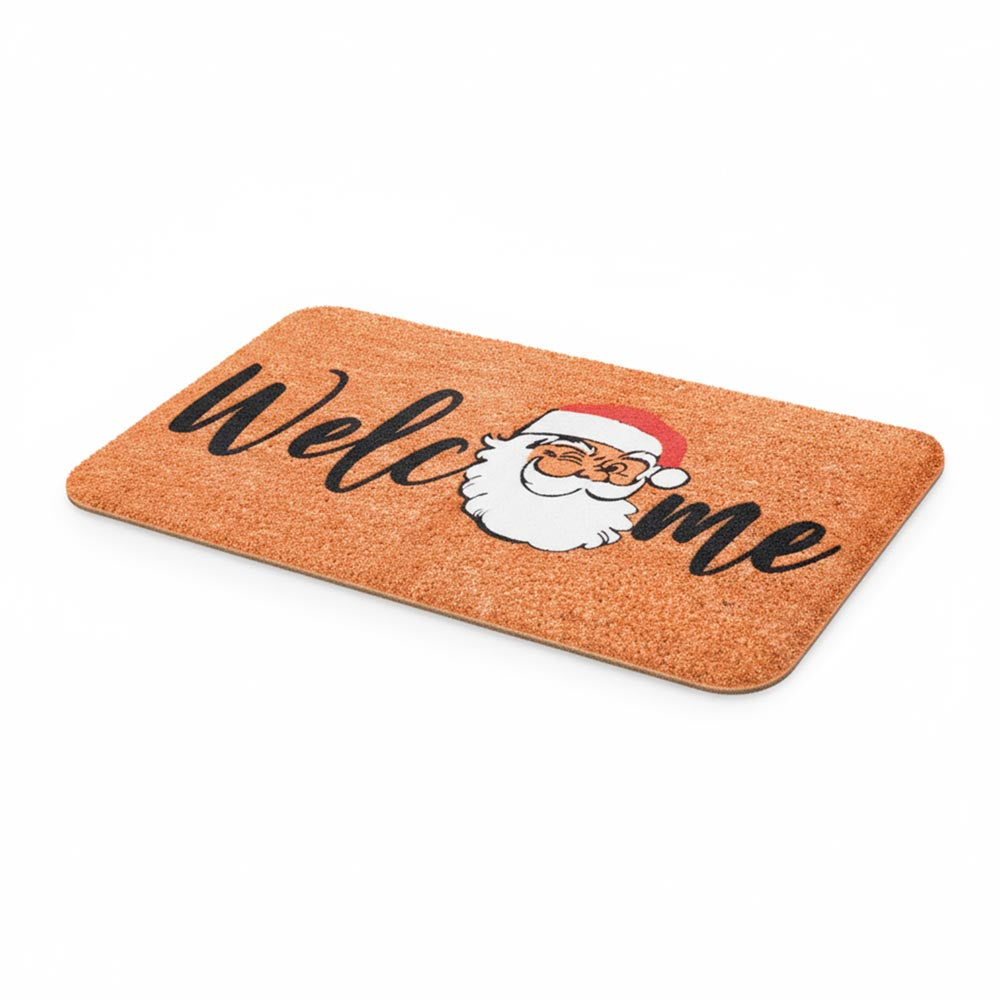 Christmas doormat, Santa Claus shoe runner