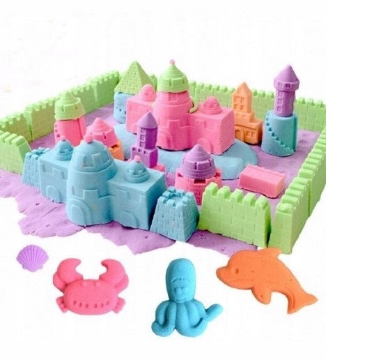 Kinetic sand 2.5kg - set of basins, molds, shovel, sand